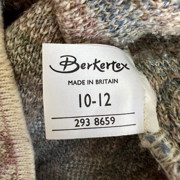 Vintage Floral Knit Fair Isle Abstract Sweater Boho Scandinavian Feminine Girly - Picture 3 of 6